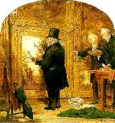 William Parrott turner on varnishing day at the royal oil painting on canvas